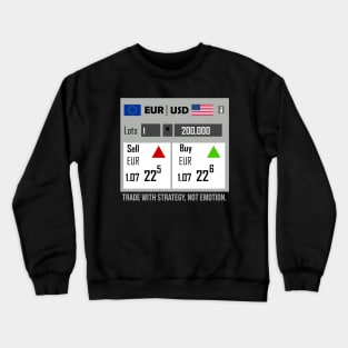 EUR USD Trading Crewneck Sweatshirt